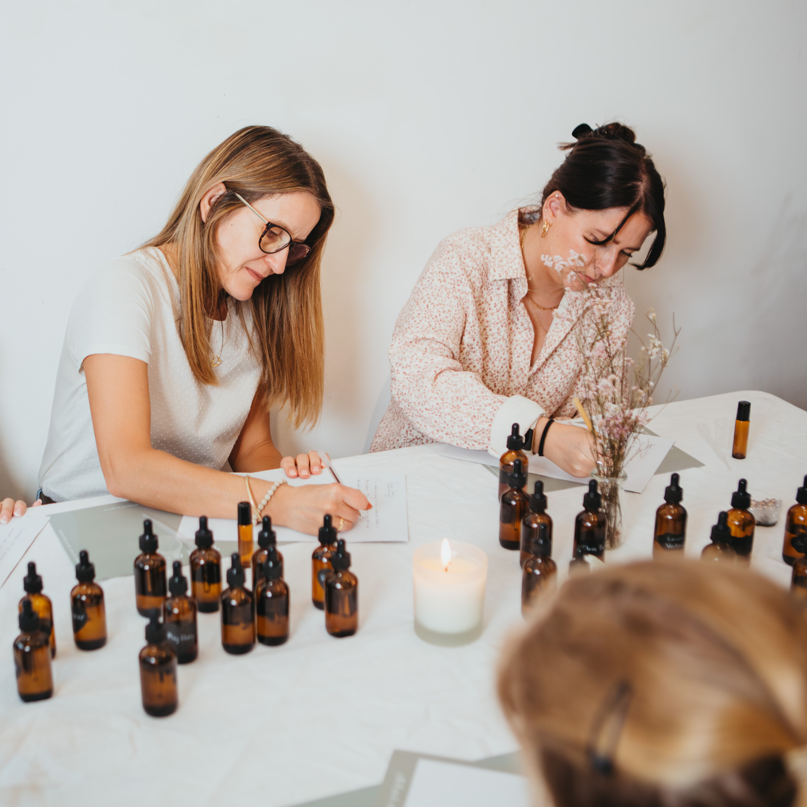 A team candle-making experience for wellbeing.
