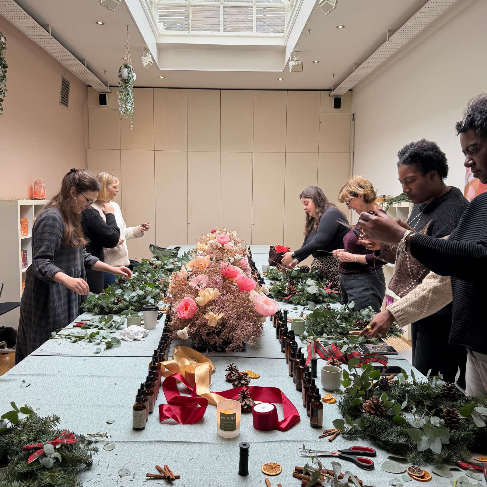 Planning a festive candle workshop in autumn.