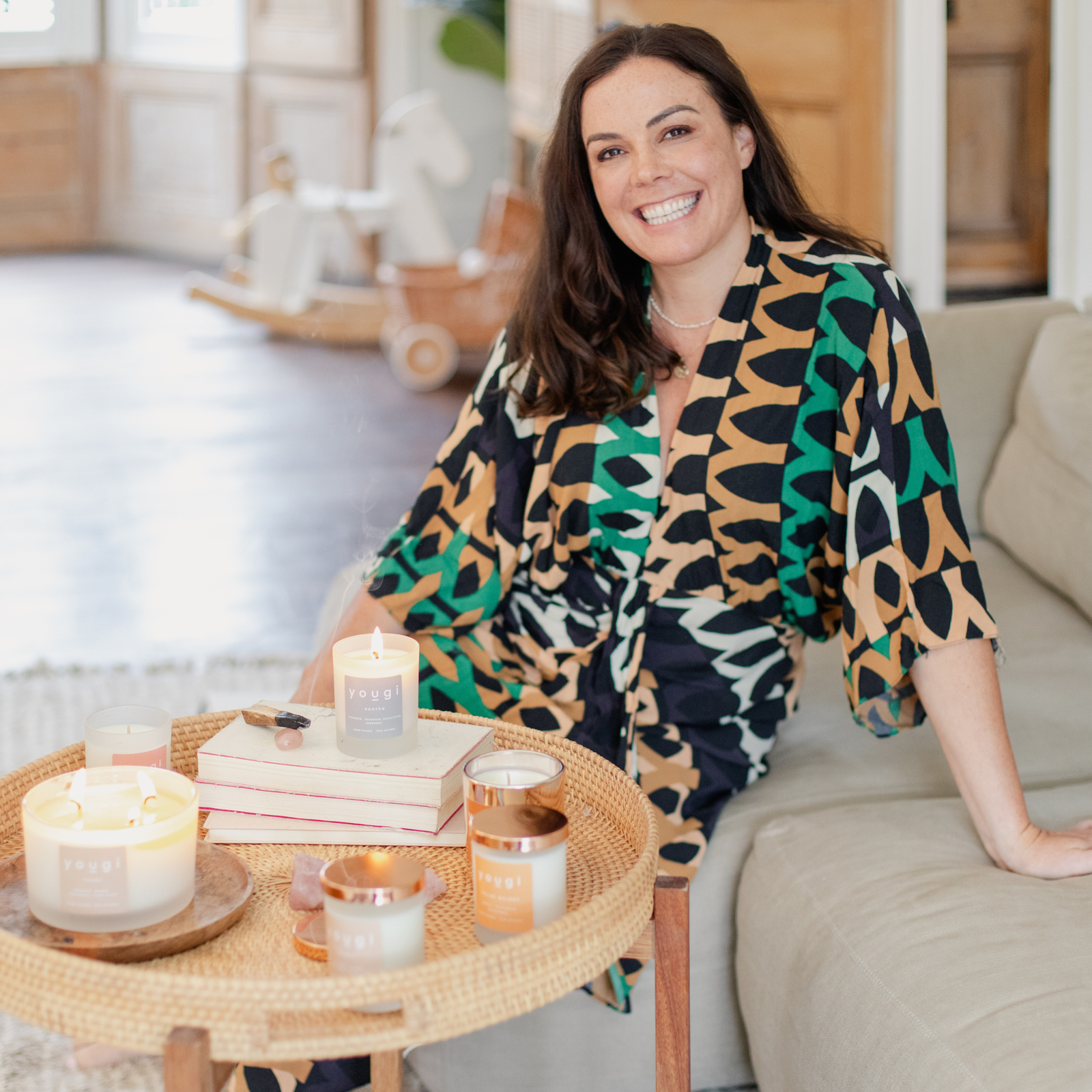 A celebration of women, with Yougi candles.