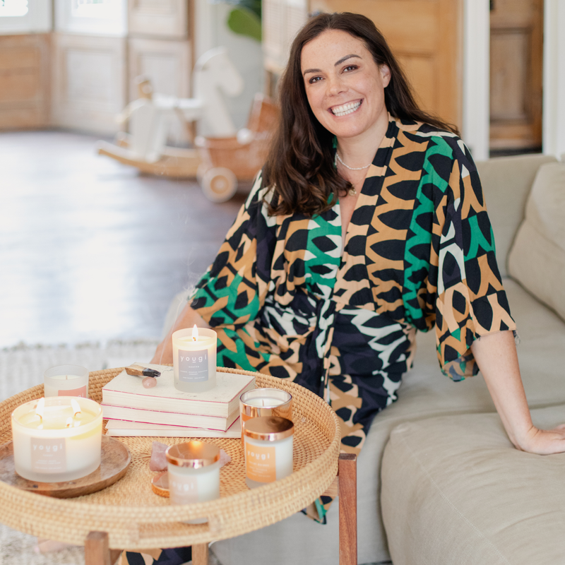 A celebration of women, with Yougi candles.