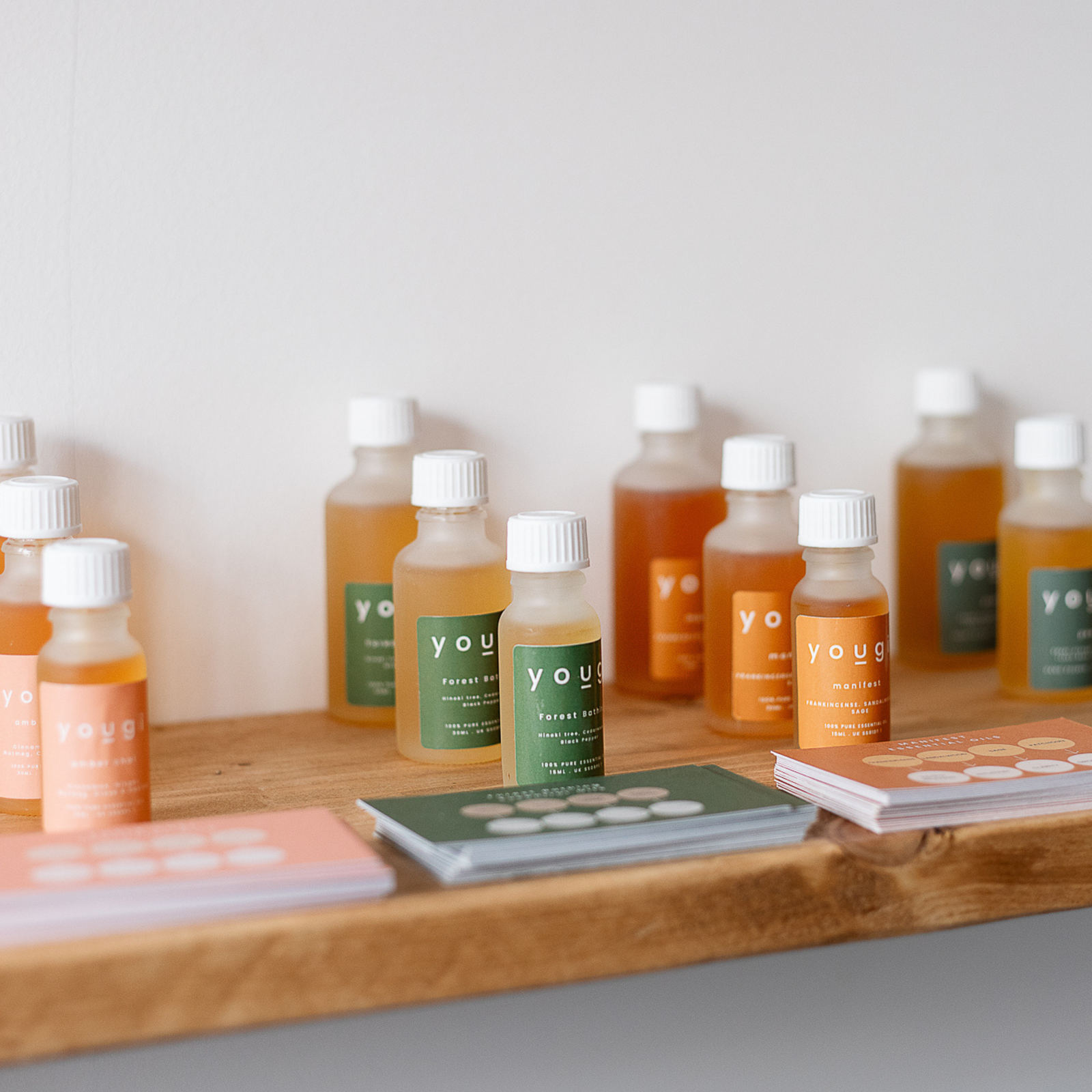 Uplifting essential oils for a brighter mood.