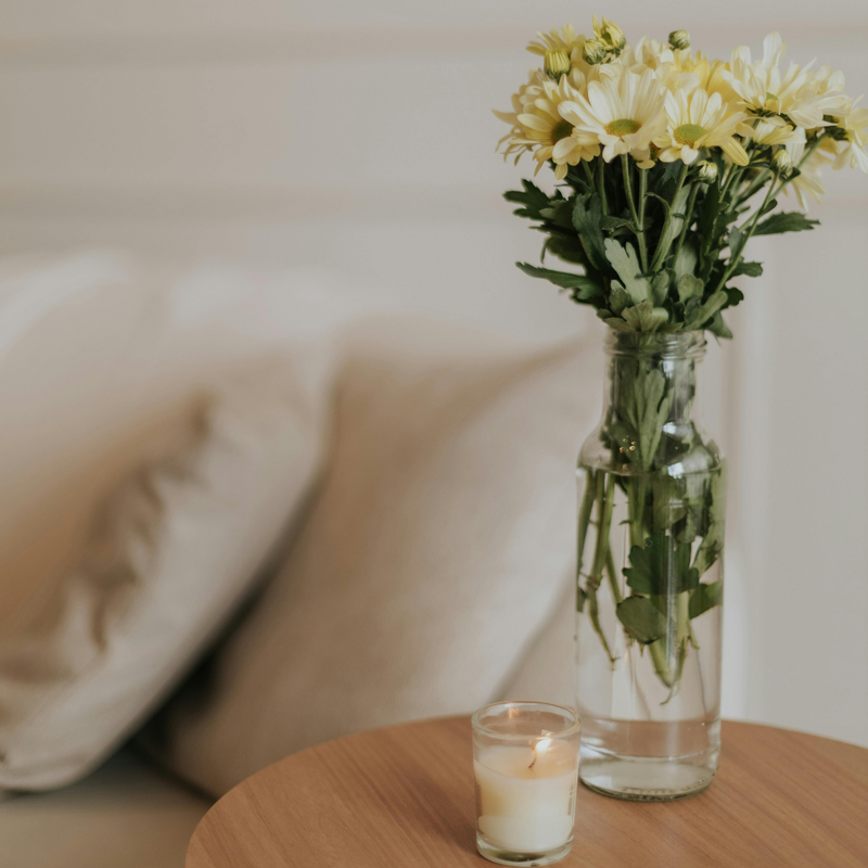 Natural room scent lifting the mood of a living space.