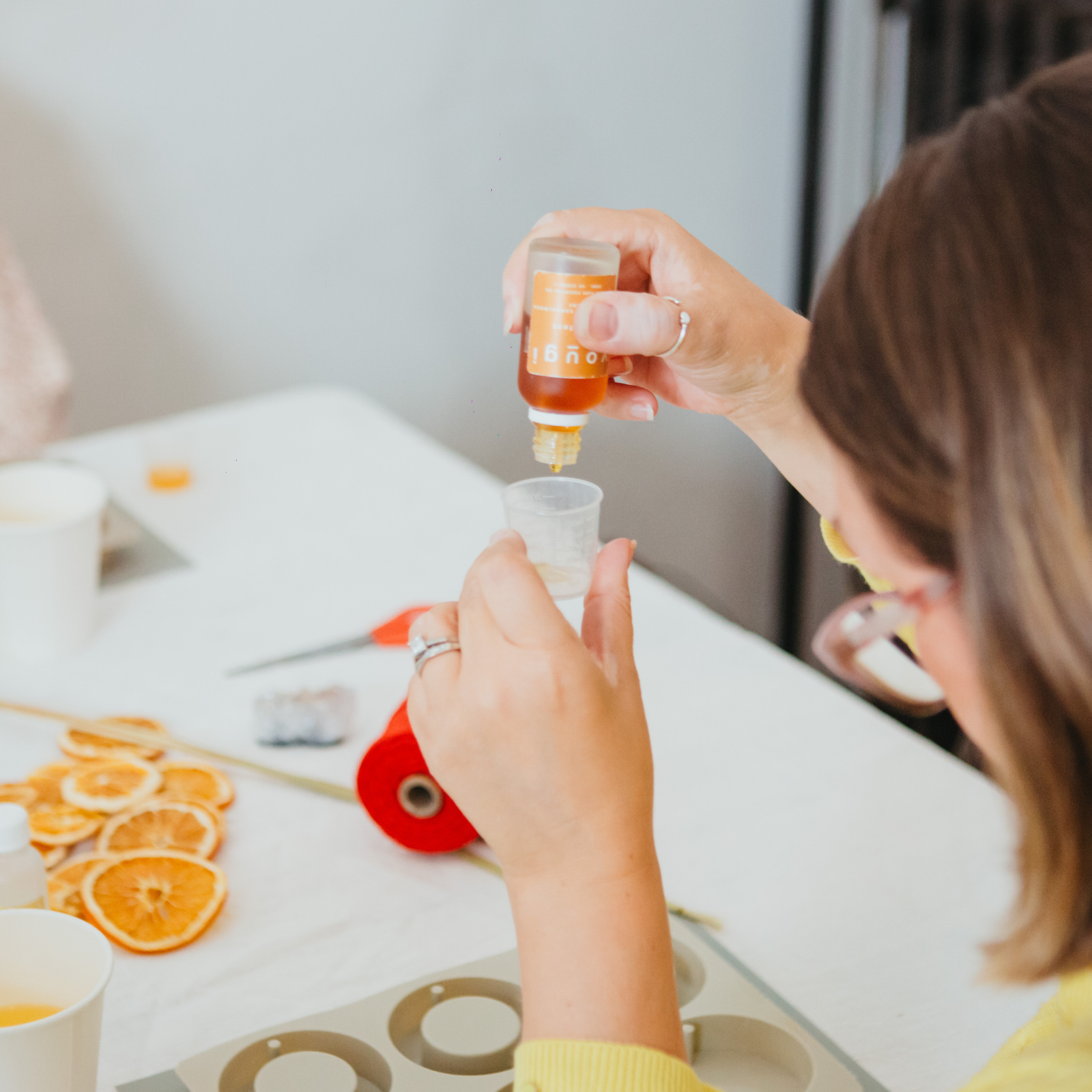 A calming aromatherapy moment for anxiety.