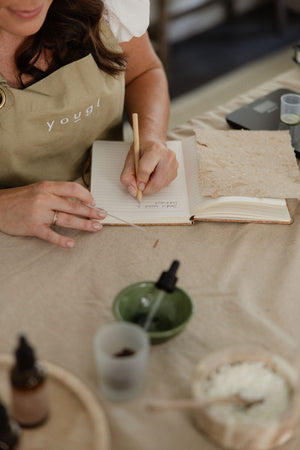 Noting a formula in the workshop notebook