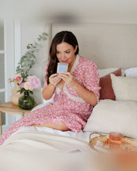 Smelling the finished Moonlight Bloom candle in bed, the setting the blend was made for