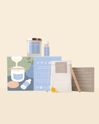 Moonlight Bloom candle-making kit — contents