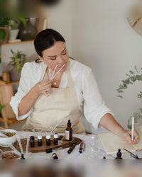 Testing strips and oils from the Woody Sweet perfume kit