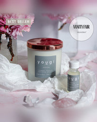 Soothe natural soy wax aromatherapy candle in frosted glass with copper lid