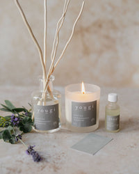 Soothe candle in frosted white glass, Yougi